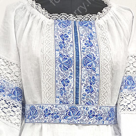 Платье Кружевная Гжель- фото 1